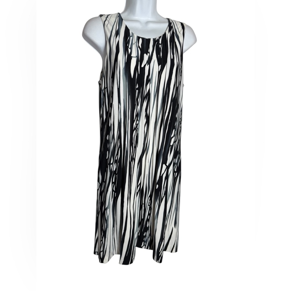 Calvin Klein Dress Size XS Monochrome Black & White Sleeveless Dress 🖤